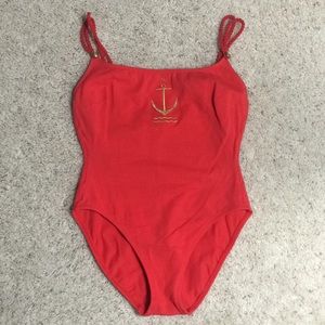 Vintage One Piece Anchor Swimsuit